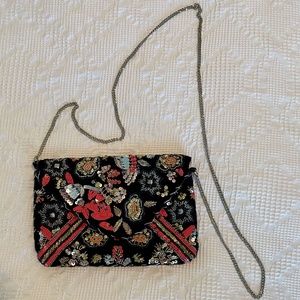 Twig & Arrow Velvet Embellished Clutch, OS